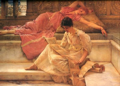 Favourite Poet by Lawrence Alma Tadema